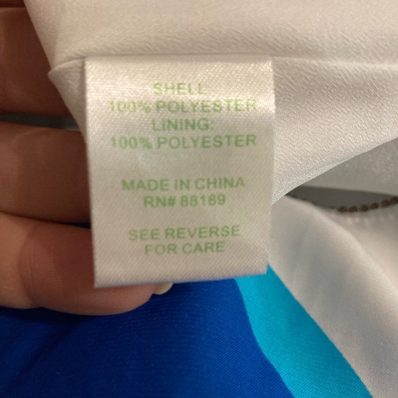 Lilly Pulitzer 🌸Caldwell Sail Stripe High Low Strapless Dress w/Gold Trim Small - Picture 8 of 12